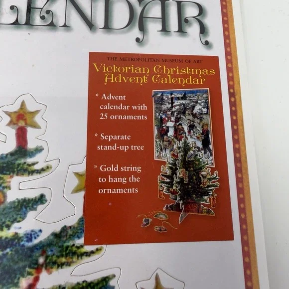 Met Museum Victorian Christmas Advent Calendar‎ Sealed 2013 Stand-Up Tree - Picture 7 of 11